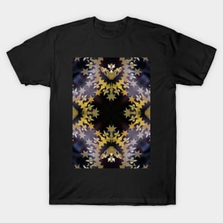 Pattern of gold star-shaped baroque crown T-Shirt